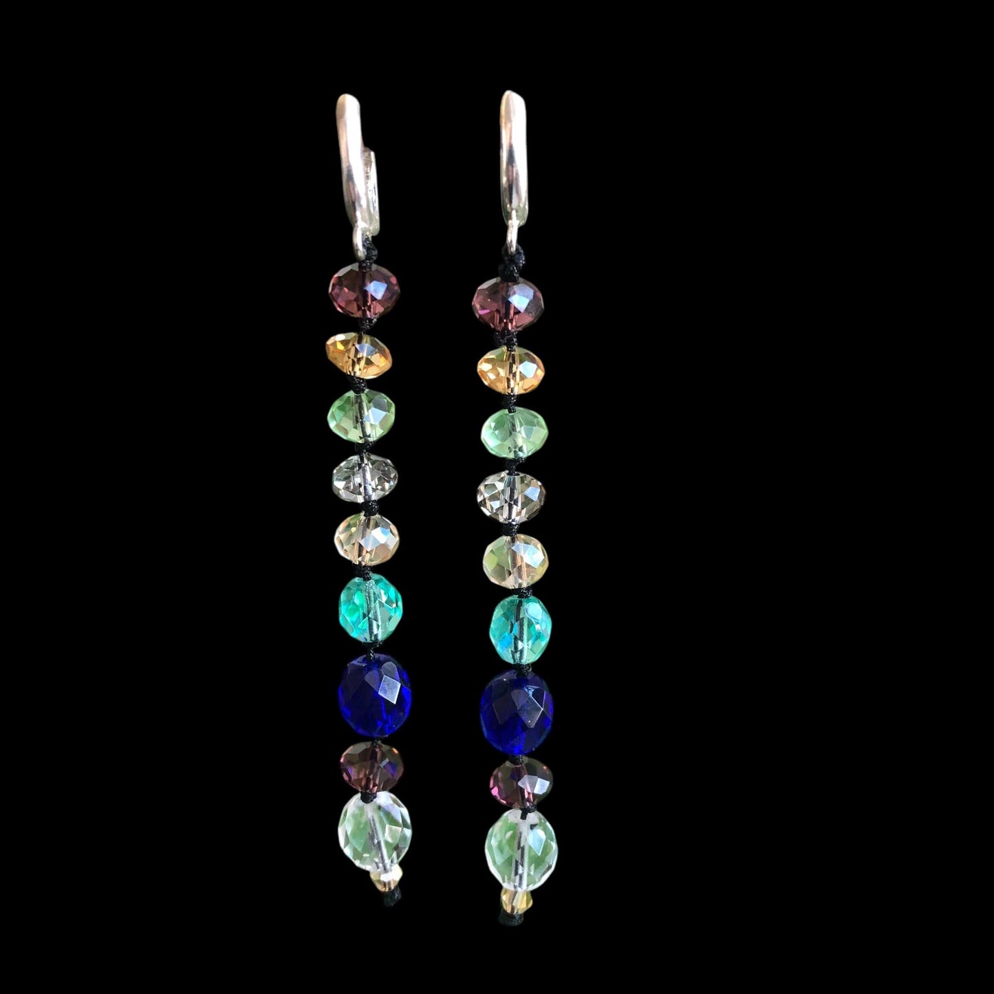 Colourful Crystals Beaded Earring