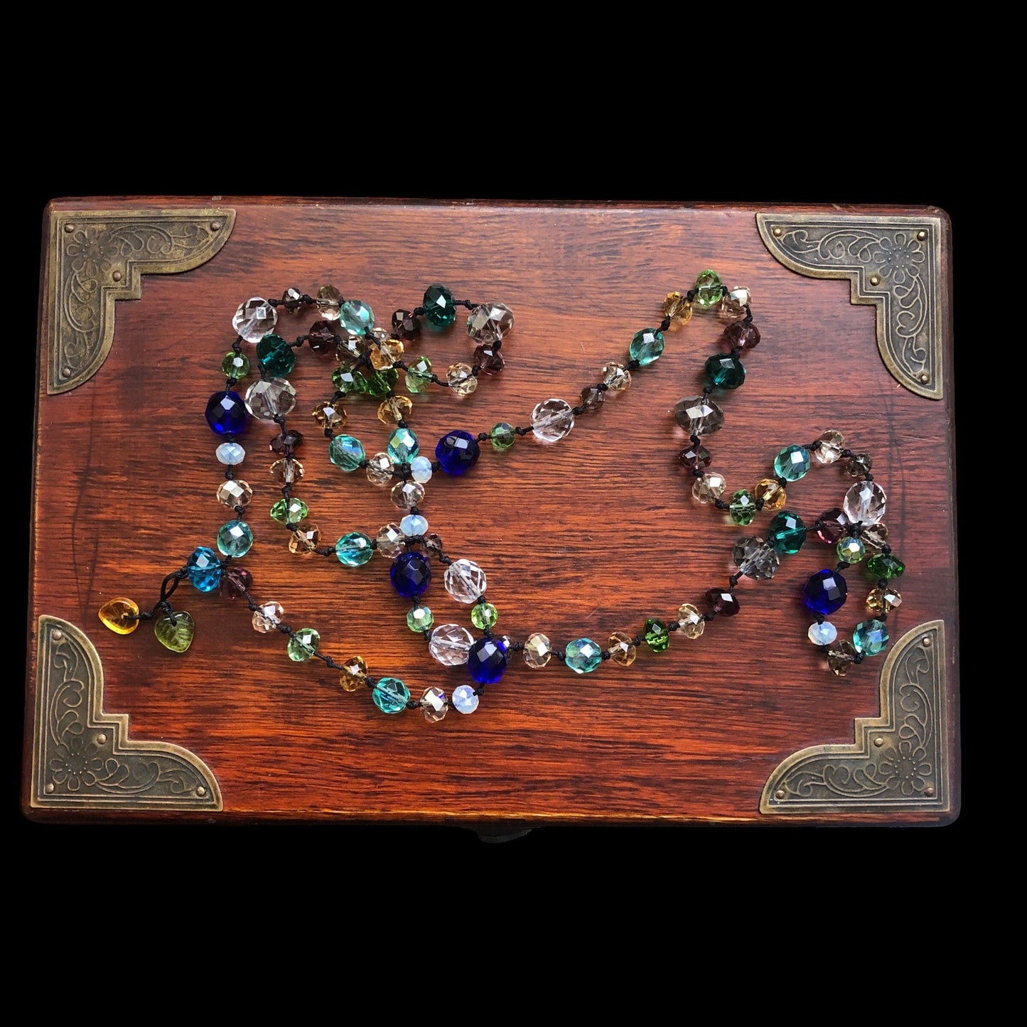 Colourful Crystals Beaded Necklace