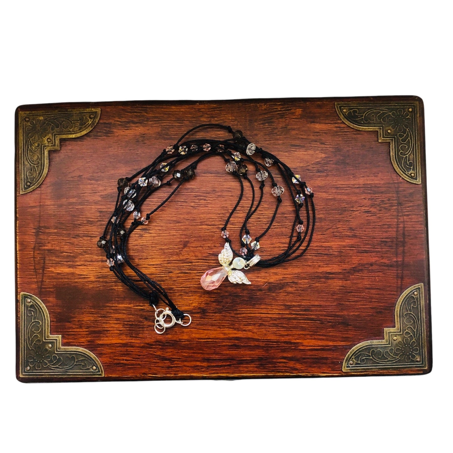 Crystal Angel Beaded Necklace