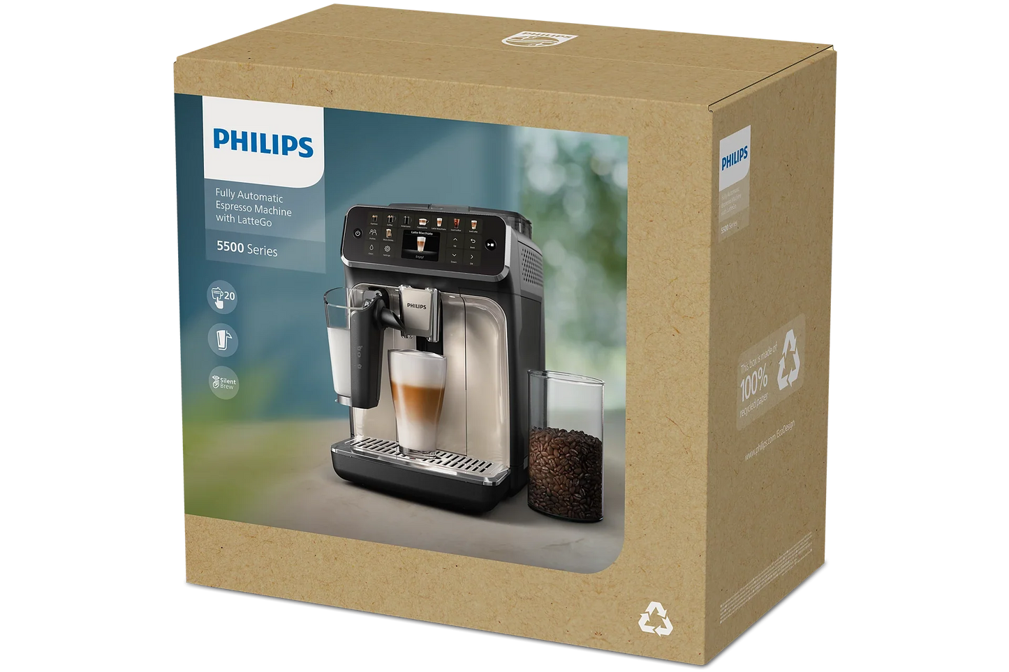 Philips 5500 Series LatteGo EP5547/90 Fully Automatic Espresso Machine