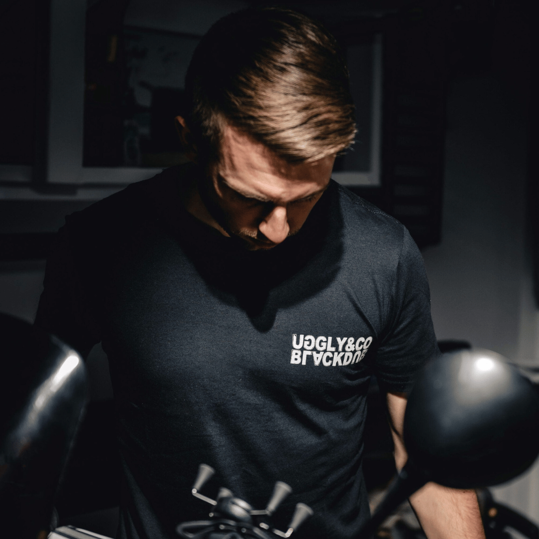 Black Repeat Tee