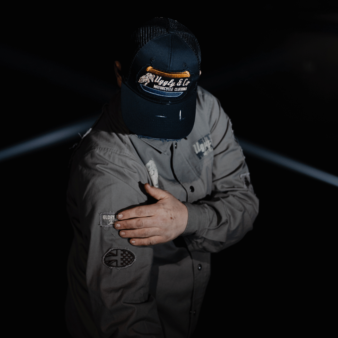 Black Flattrack Cap