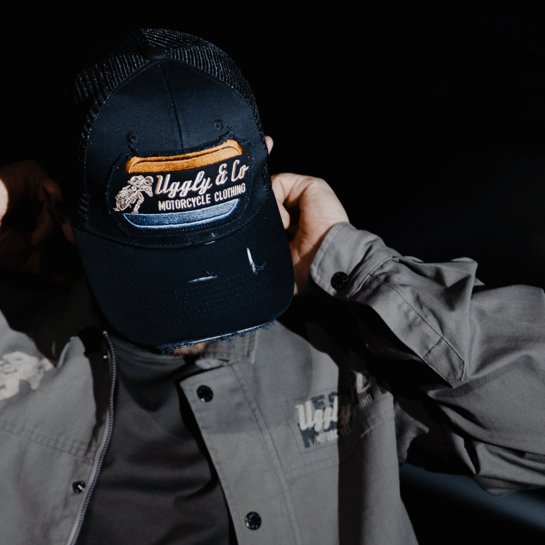 Black Flattrack Cap