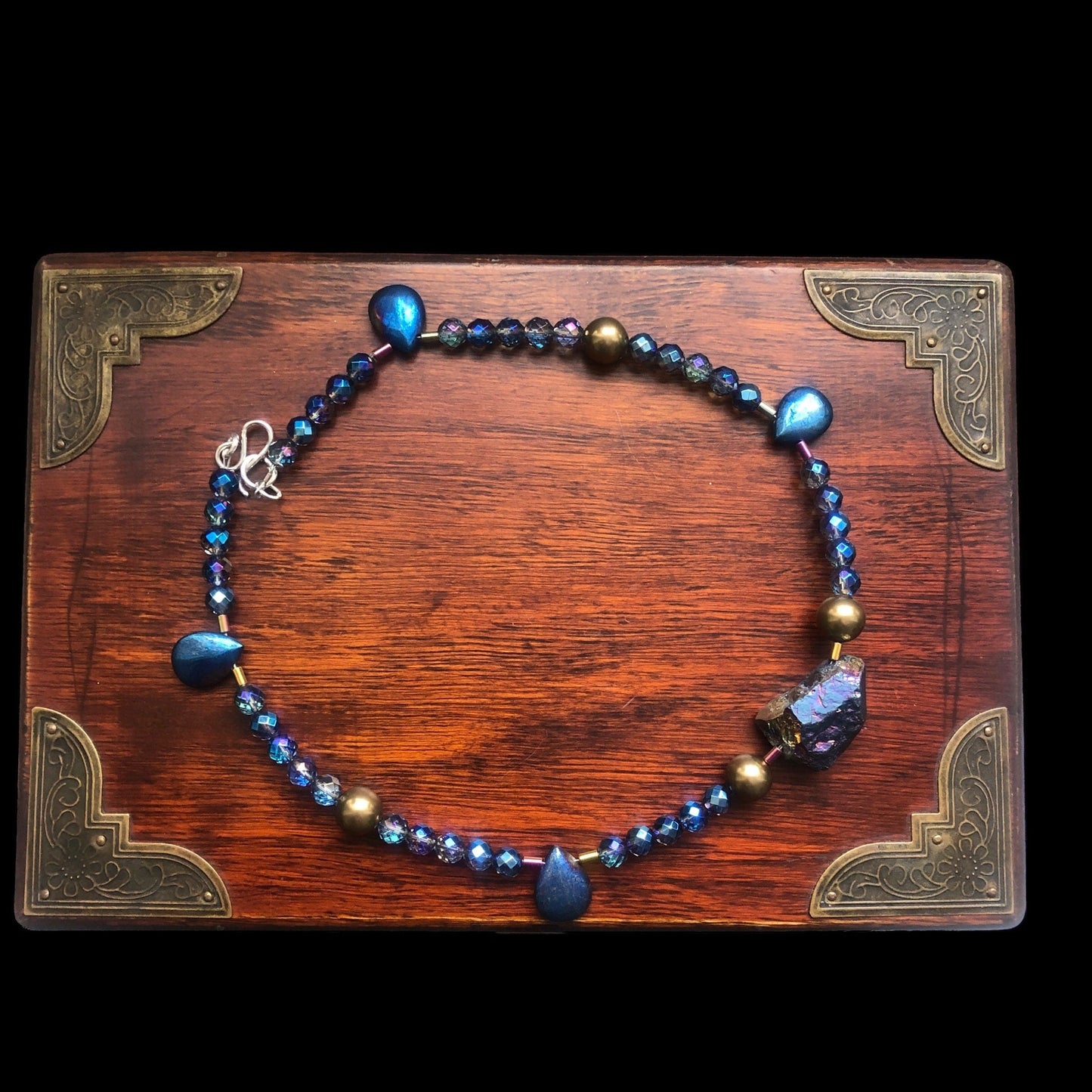 Quartz, Pyrite and Hematite Beaded Choker Necklace