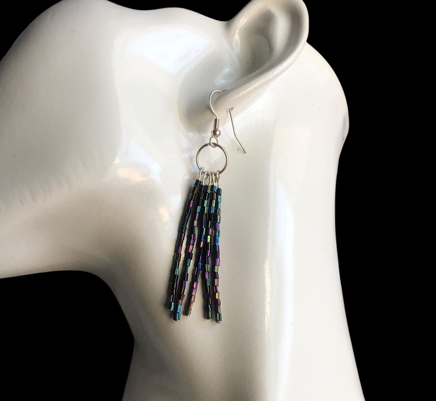 Shimmering AB Crystal Beaded Earrings