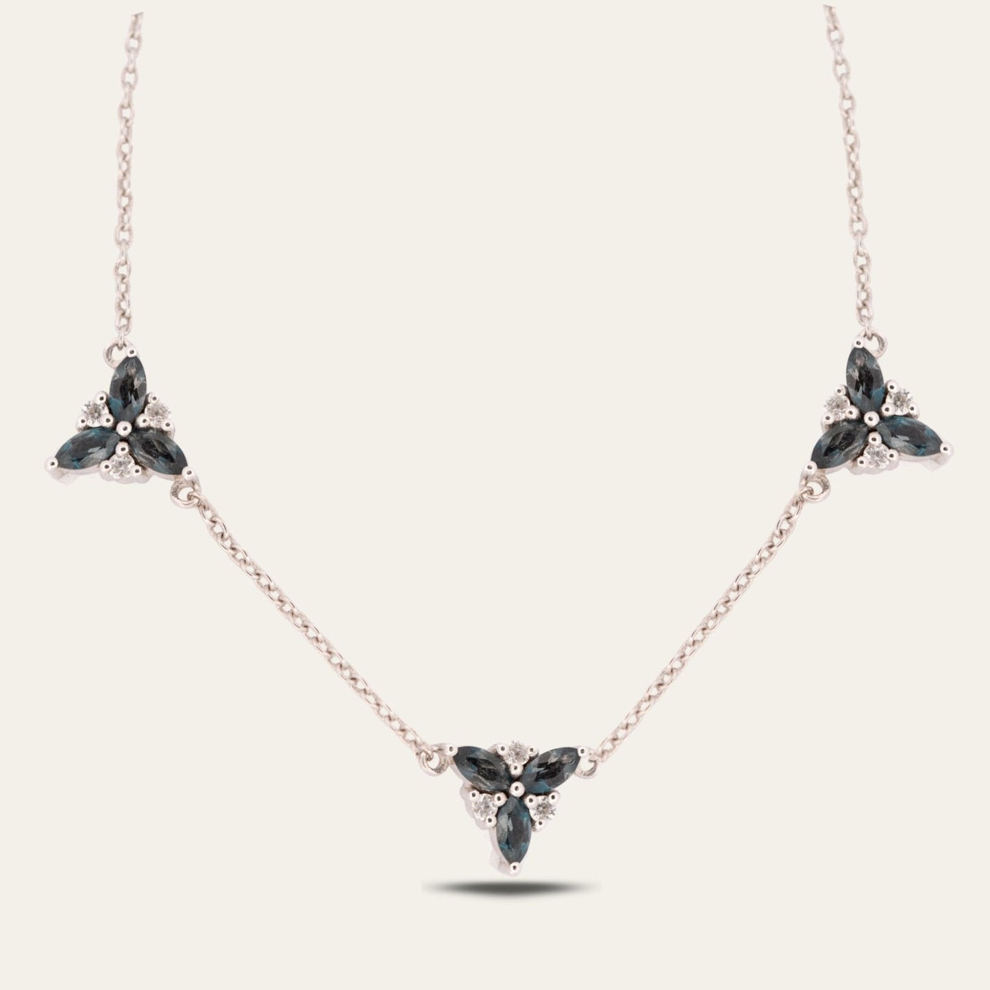 Silver Topaz Necklace - Galene